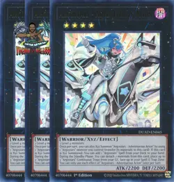 Yugioh! 3x Argostars - Adventurous Arion DUAD-EN045 Ultra Rare 1st Ed NM - Image 1