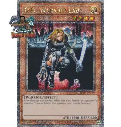 Yugioh! 1x D.D. Warrior Lady RA03-EN129 Quarter Century Secret Rare 1st Ed NM - Image 1