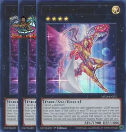 Yugioh! 3x Starring Knight MP24-EN252 Ultra Rare 1st Ed NM - Image 1