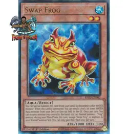 Yugioh! 1x Swap Frog RA03-EN005 Ultimate Rare 1st Ed NM - Image 1