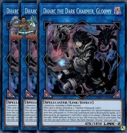 Yugioh! 3x Dharc the Dark Charmer, Gloomy RA03-EN048 Super Rare 1st Ed NM - Image 1