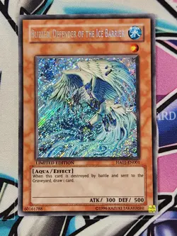 Blizzed, Defender of the Ice Barrier HA01-EN001 Secret Rare Limited Ed Yugioh - Image 1