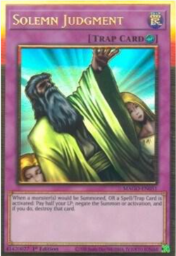 🔥YuGiOh TCG Solemn Judgment - Maximum Gold (MAGO) NEAR MINT🔥 - Image 1