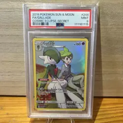 PSA 9 Gallade (FA) Cosmic Eclipse 244/236 Holo Pokemon Card B5 - Image 1