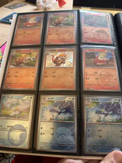 Eevee evolutions pokemon binder, simplified chinese. 90 cards (master balls, ect - Image 1