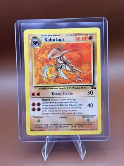Pokemon TCG Kabutops Fossil Card 24/62 Regular Rare, LP Condition - Image 1