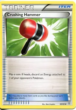 Pokemon TCG XY Generations Uncommon Card #60 Crushing Hammer - Image 1