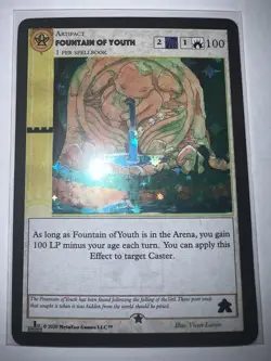 1 Of 100 2020 MetaZoo Games Fountain Of Youth Sample Card Ungraded Mint - Image 1
