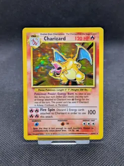 Pokemon Charizard 4/102 Base Set Holo Card 1999 WOTC LP/Played - Image 1