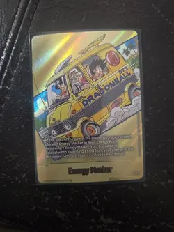 Energy Marker E-75* Gold Manga Booster 02 Dragon Ball Card English Super Rare - Image 1