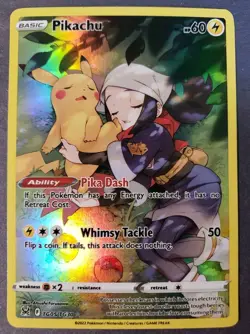 Pikachu TG05/TG30 2022 Sword & Shield Lost Origin Pokemon Card NM - Image 1