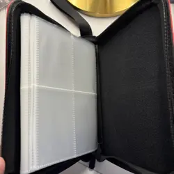 4 Pocket Pokemon 3 Ring Binder, Zipper, Multicolor, 50 sheets, holds 200 cards - Image 2