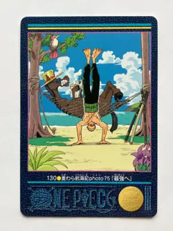 Zoro ONE PIECE Visual Adventure Cards TCG Japanese Anime 2001 Vintage #130 [AI] - Image 1