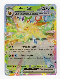 Pokemon TCG Leafeon EX Prismatic Evolutions Card 006/131 - Image 1