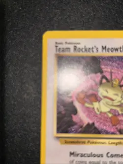 Team Rocket's Meowth # 18 Black Star PROMO WOTC Rare Pokemon Card - Image 4