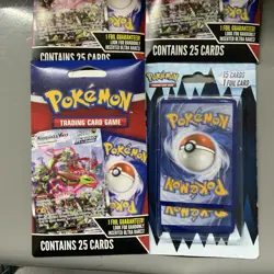 LOT 4x Pokemon TCG Mystery Pack w/ 1 Foil Guaranteed 2024 NEW 90 CARDS - Image 4