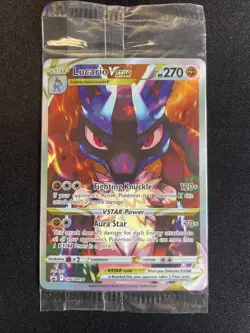 Lucario VSTAR SWSH291 Sword & Shield SEALED Promo Pokemon TCG Card, NM - Image 3