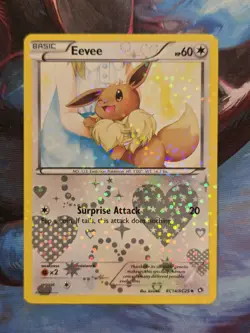 Eevee RC14/RC25 Legendary Treasures Radiant Collection Holo Pokemon Card - Image 1