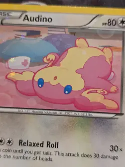 AUDINO RC17/RC25 Legendary Treasures Radiant Collection Holo Pokemon Card - Image 2