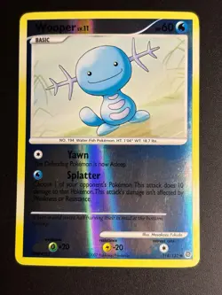 Wooper 118/132 Reverse Holo Pokemon TCG Card Diamond Pearl Secret Wonders LP-MP - Image 1