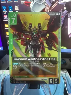 Gundam Deathscythe Hell Alternate Art Foil - GD03-021 R - Gundam TCG Card Game - Image 1