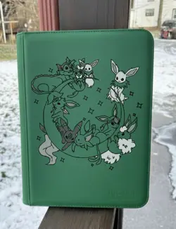 Pokemon Card Laser Engraved Eeveelution Binder (Made to order) - Image 4