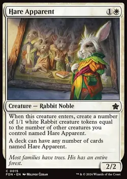 Hare Apparent - Non-Foil - Foundations - 15 | MTG Card - Image 3