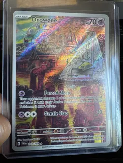 Pokemon TCG Drowzee Scarlet & Violet Base Set Holo Illustration Card 210/198 - Image 1