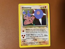 Hitmontop 3/75 Holo Rare Neo Discovery WoTC 2001 Pokemon TCG LP Card - Image 1