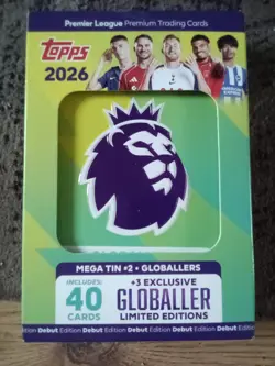 Topps Premier League 2026 Debut Edition Cards - Mega Tin 2 New - Image 1