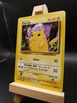 Pokemon Common Card : Pikachu 58/102 (Base Set) - Image 3