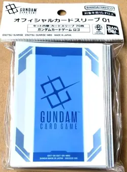 Gundam Logo Official Sleeves - Brand New Sealed - Gundam TCG Card Game 70 sheets - Image 1