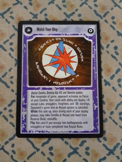 Watch Your Step / This Place Can Be A LIttle Rough - Star Wars CCG card - Image 1