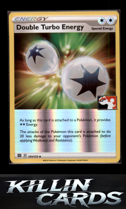 Double Turbo Energy 151/172 Pokemon Uncommon Prize Pack Series Cards Card NM - Image 1