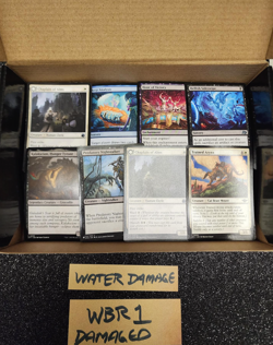 x1 MTG WATER DAMAGE cards bulk lot (box shown) **100 Cards** [Box ID: WBR1] - Image 1