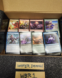 x1 MTG WATER DAMAGE cards bulk lot (box shown) **100 Cards** [Box ID: WBR1] - Image 2