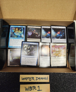 x1 MTG WATER DAMAGE cards bulk lot (box shown) **100 Cards** [Box ID: WBR1] - Image 3