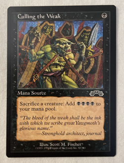1x Culling the Weak Exodus MTG Magic the Gathering LP/NM - Image 1