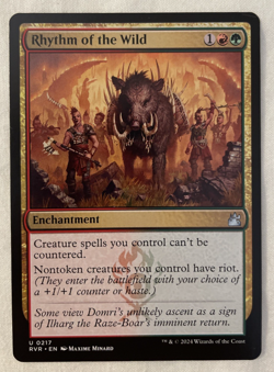 1x Rhythm of the Wild Ravnica Remastered MTG Magic the Gathering NM - Image 1