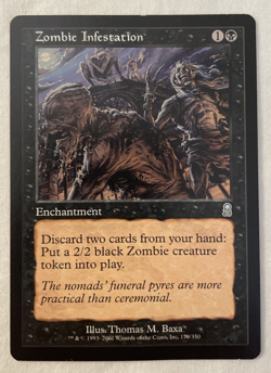 1x Zombie Infestation Odyssey MTG Magic the Gathering LP - Image 1