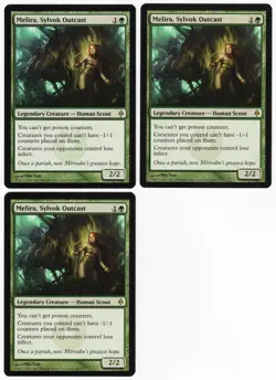Melira, Sylvok Outcast x3 3x 2011 New Phyrexia Green Rare Creature MTG NM AZ2 - Image 1
