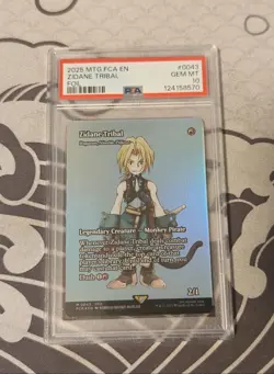 2025 MTG FINAL FANTASY: THROUGH THE AGES FOIL #0043 ZIDANE TRIBAL PSA 10 - Image 1