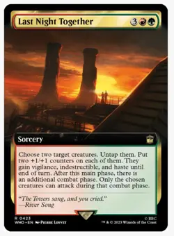 Last Night Together (Foil Extended Art) Doctor WHO | MTG EDH Extra Combat | NM+ - Image 1