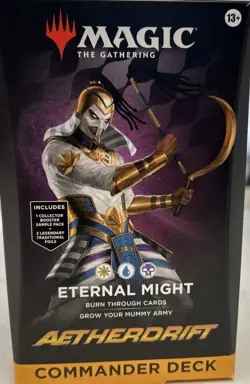 Magic the Gathering (MTG) - Aetherdrift Commander Deck - Eternal Might - Image 1