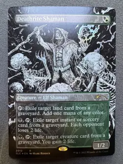 Deathrite Shaman FOIL BORDERLESS 2012 Secret Lair 30th Anniversary Countdown MTG - Image 1