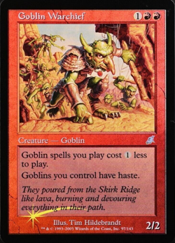 Goblin Warchief / Chef de guerre gobelin FOIL ENGLISH EX Scourge magic mtg - Image 1