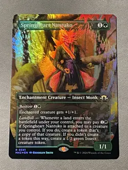 Springheart Nantuko (Borderless) #341 (Foil) NM Modern Horizons 3 MH3 Magic MTG - Image 1