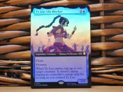 MTG Ty Lee, Chi Blocker 0371 FOIL RARE EXT ART| NM Near Mint | Avatar TLA | 2025 - Image 1