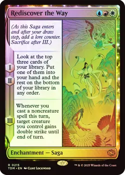 MTG FOIL Rediscover the Way - Tarkir: Dragonstorm #215 - Image 1