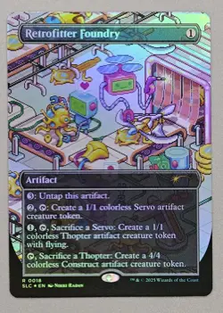 MTG Secret Lair Encyclopedia of Magic 0018 Retrofitter Foundry Foil - Image 1